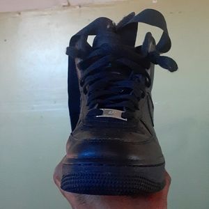 Black airforce 1 high top with straps